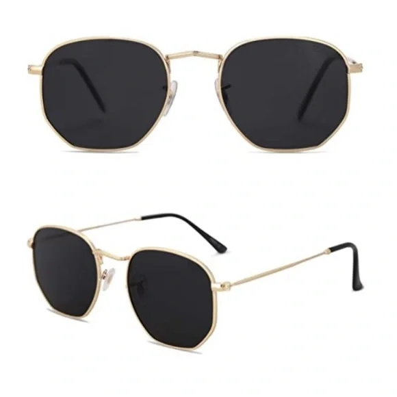 Accessories | Black Lenses Hexagonal Polarized Sunglasses  display picture 1